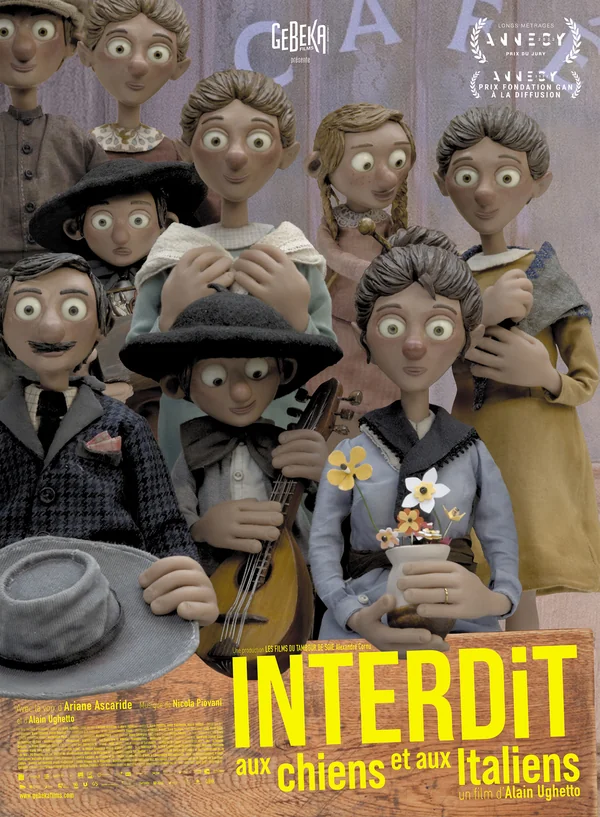 Affiche de Interdit Aux Chiens Et Aux Italiens