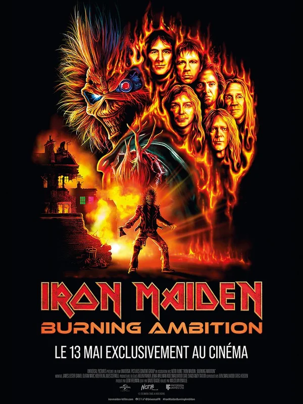 poster de Iron Maiden Burning Ambition